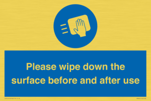 Please wipe down the surface before and after use